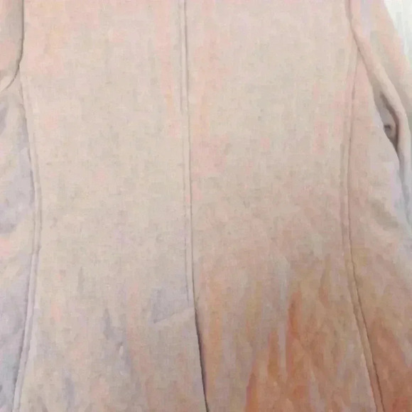 Talbots Oatmeal Quiet Luxury wool quilted lined  blazer. Size 10 - Picture 2 of 13